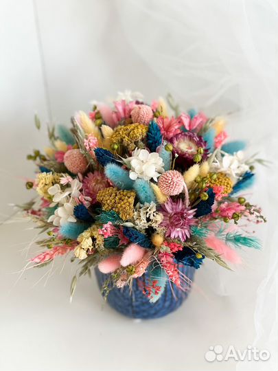 Сухоцветы корзина
