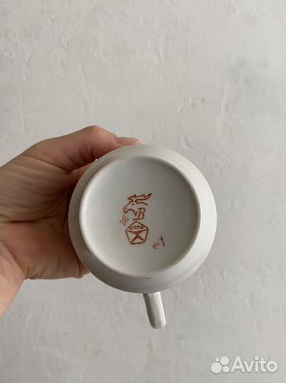 Чайная пара Радиоволны СССР Вербилки фарфор