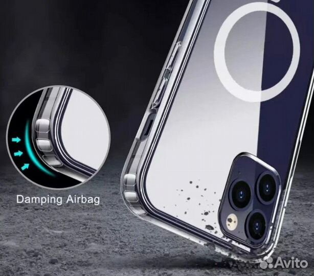 MagSafe прозрачный чехол iPhone 12ProMax