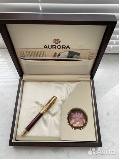 Ручка перьевая Aurora Leonardo da Vinci Bordeaux