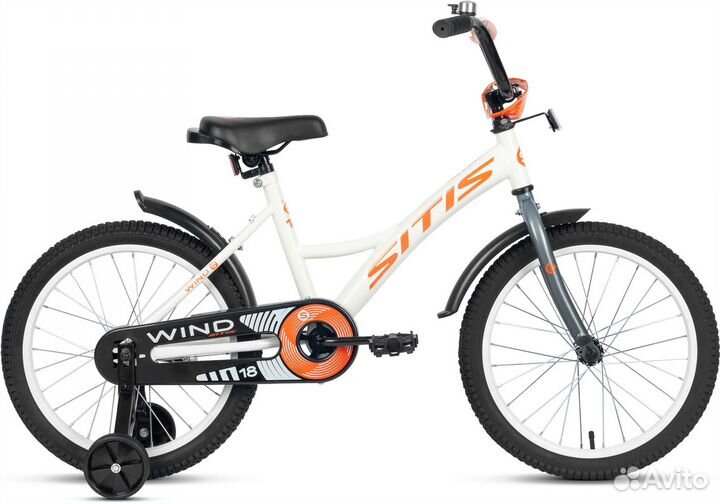 Велосипед sitis wind 18 (2023) White-Orange Sta970