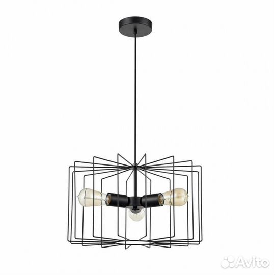 Люстра металл в гостиную модерн 3 лампы