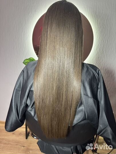 Кератиновое выпрямление волос