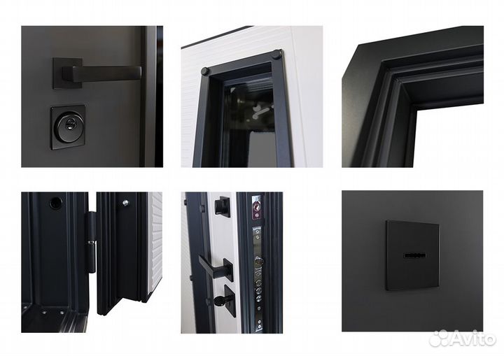 Стальная дверь с окном терморазрыв 