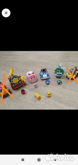 Поли робокар машинки оригинал 10 см