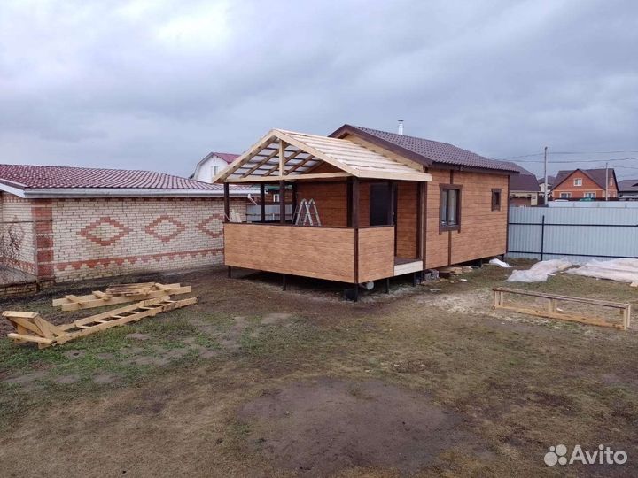 Баня с террасой