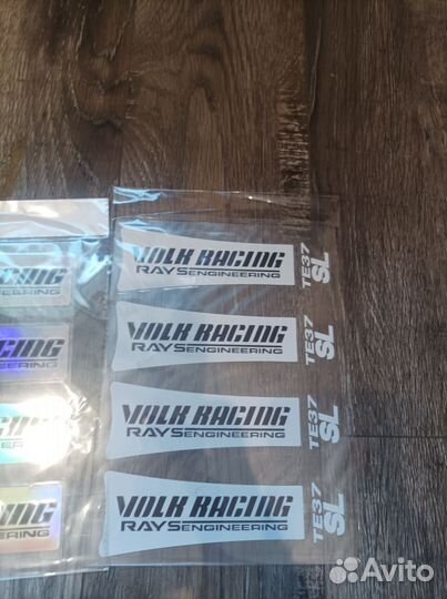 Наклейки на диски Volk te37