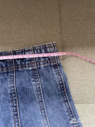 Юбка джинсовая годе