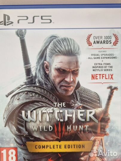 Диск The Witcher 3 ps5