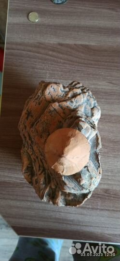 Грот, замок, дворец из глины для аквариума