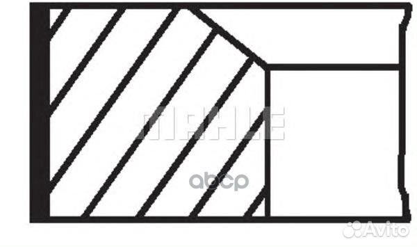 Кольца поршневые 01029N0 Mahle/Knecht