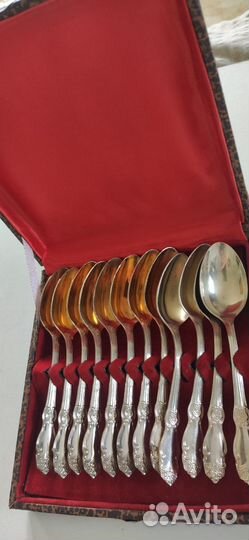 Чайные ложки мельхиор, раритет