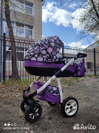 Коляска Riko Nano Flower 2 в 1