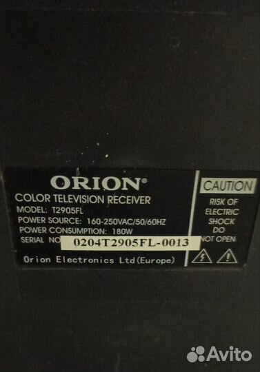 Телевизор orion 29