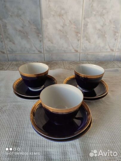 Чашка с блюдцем фарфор.лфз. 6. Пар