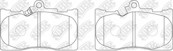 Колодки дисковые nibk PN1547