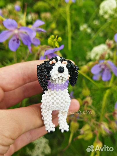 Амигуруми из бисера. Спаниель