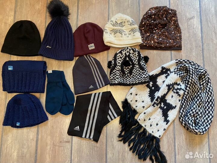 Шапка, шарф, варежки