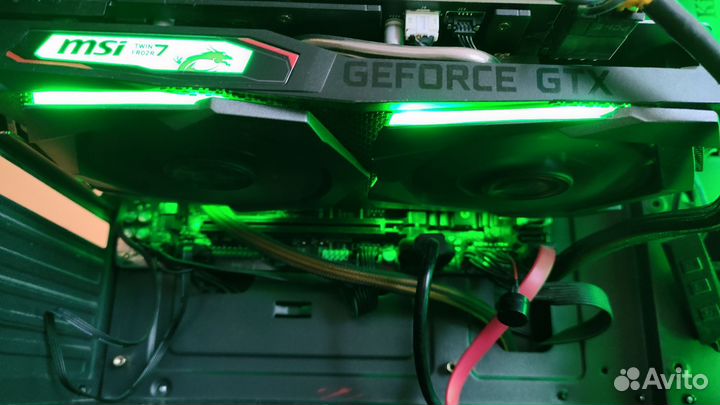 Игровой пк R5 2600, GTX 1660 gaming X, 16 гб озу