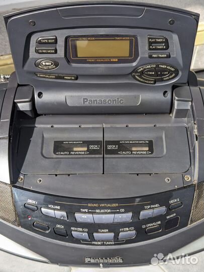 Магнитола panasonic rx-ed77 кобра + оригин. пульт