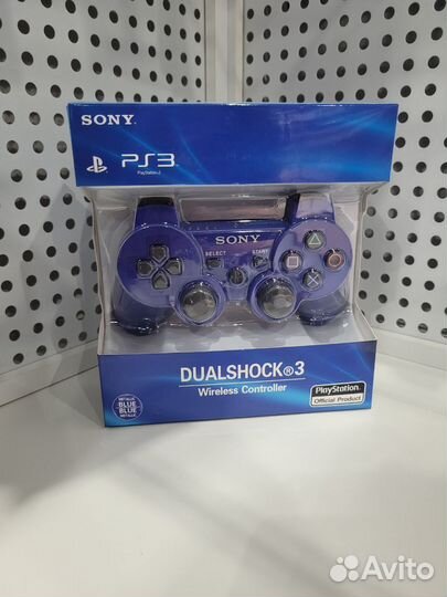 Геймпад ps3 синий новый
