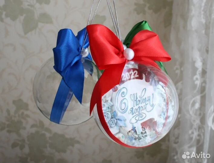 Шар с фото на ёлку