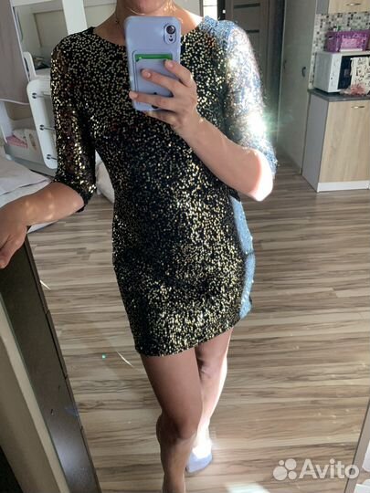 Вечернее платье паетки