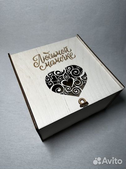 Коробка подарочная деревянная