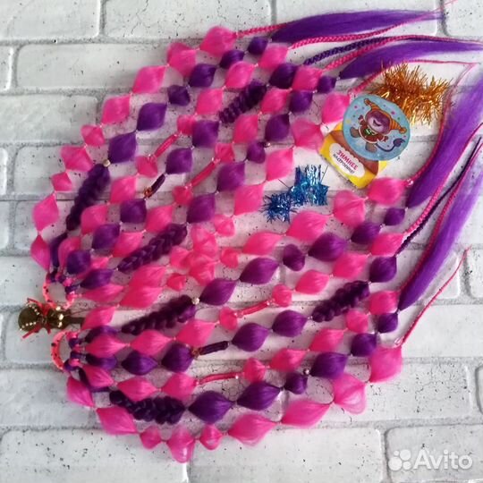 Афрорезинки и съемные косы из канекалона