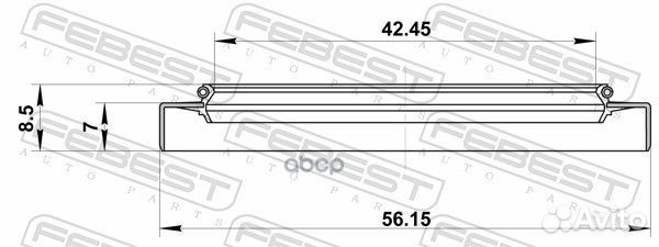 Сальник полуоси mazda 3 03/5 05- /42x56x7x8,5mm