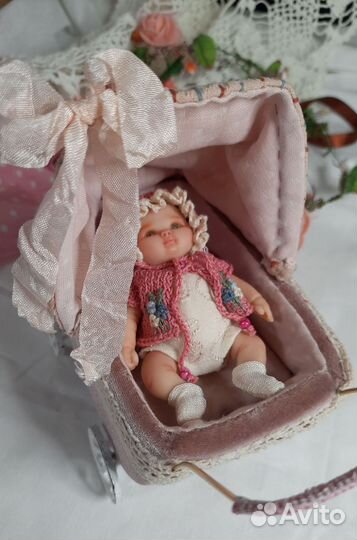 Коляска для мини реборна, пупсика