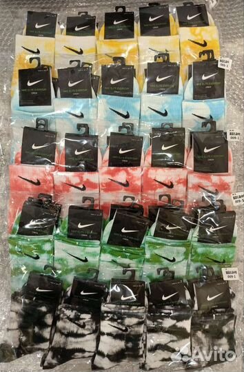 Носки nike тай дай