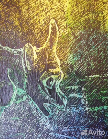 Рисунки в технике процарапывания. Нотр-Дам