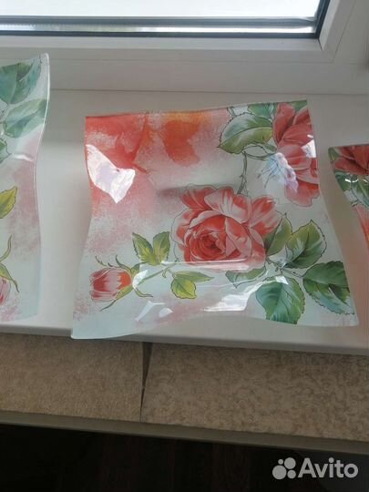 Набор посуды новый. Стекло. В отличном состоянии