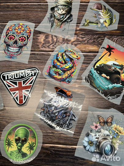 Дтф печать, Наклейки для одежды, термонаклейки