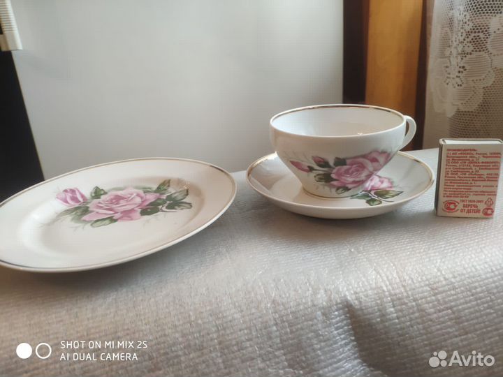 Чайный сервиз Розы, Дулёво 21 предмет