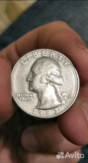 Quarter Dollar liberty 1983 (Перевертыш)