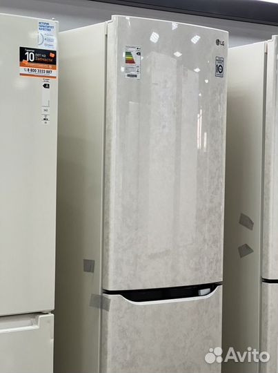 Холодильник LG GA-B419sejl бежевый