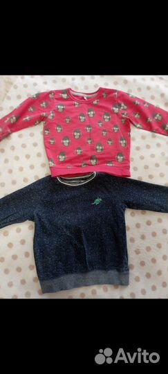 Рубашки кофты джинсы на мальчика пакетом 3-4 года
