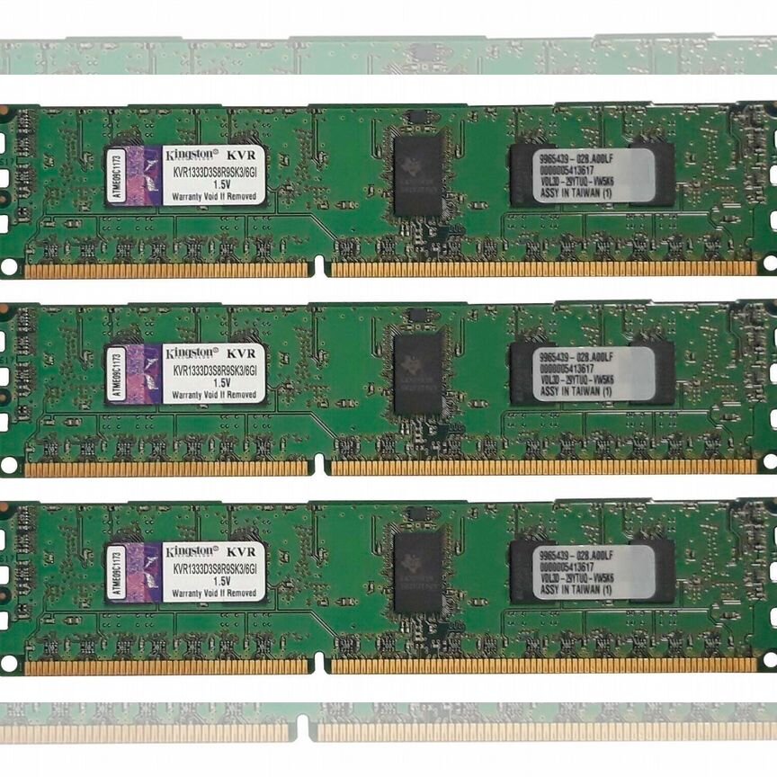 [KVR1333D3S8R9SK3/6GI] Оперативная Память Kingston Kvr1333d3s8r9sk3/6gi