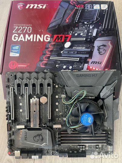 Мат плата, связка MSI Z270A gaming M7 сокет 1151