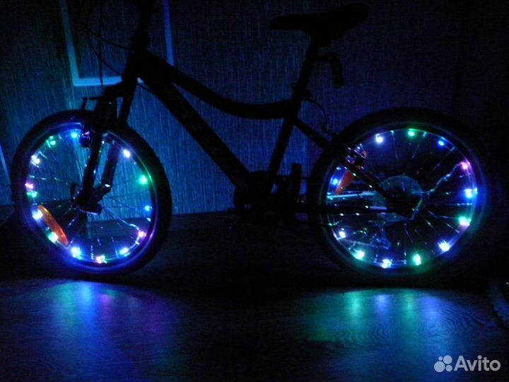 Светодиодная подсветка колёс велосипеда