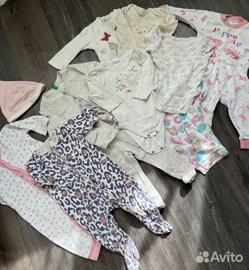 Большой пакет вещей для девочки 6-9мес