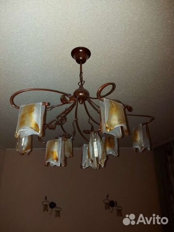 Люстра потолочная с бра