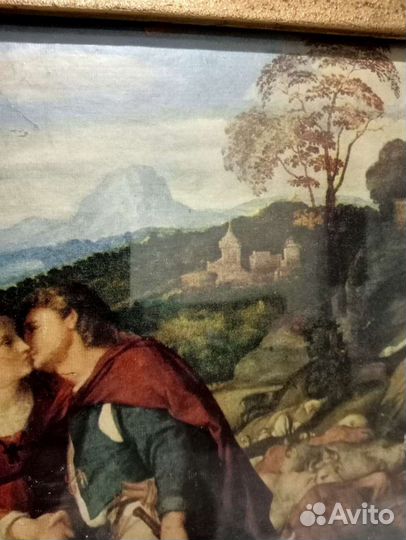 Картина репродукция Пальма Веккио Иаков и Рахиль