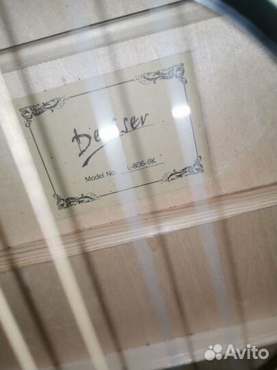 Гитара Deviser L-806-BK (+ чехол, медиаторы, капо)