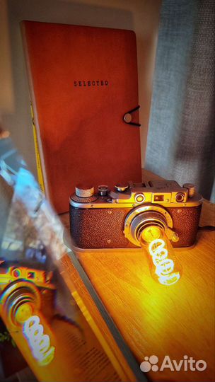 Светильник настольный из фотоаппарата в стиле Лофт