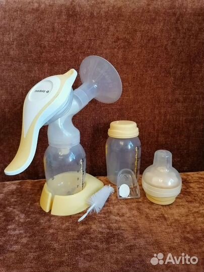 Молокоотсос medela ручной+смарт соска medela calma