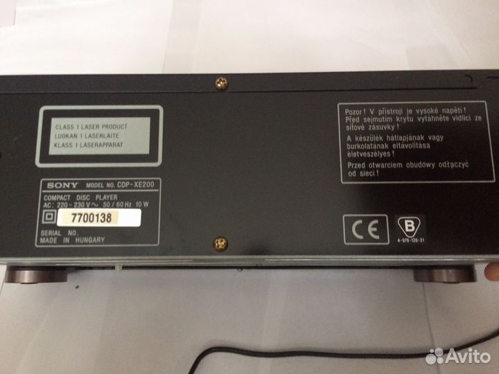 Дека sony CDP-XE200