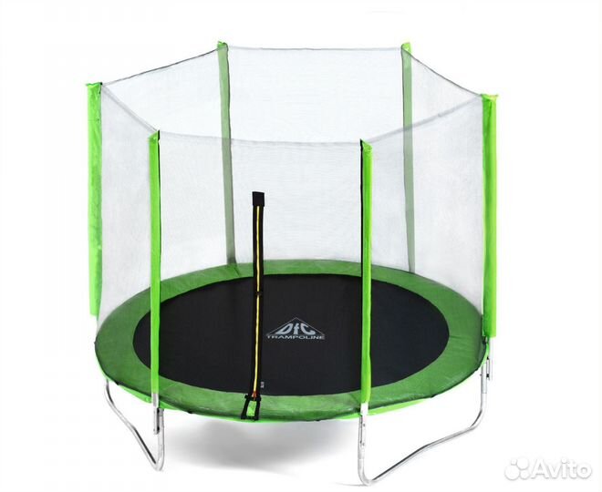 Батут DFC Trampoline Fitness с сеткой 12ft